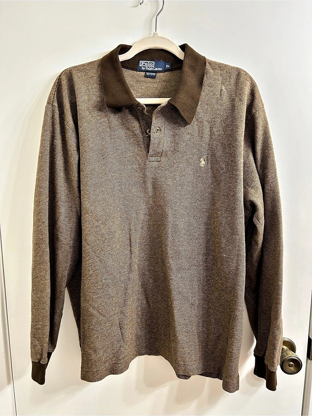 Polo Ralph Lauren Men's Cotton Long Sleeve Polo XL Like New